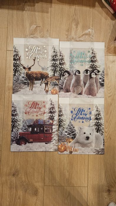 Duza ilosc torby prezentowe brokatowe