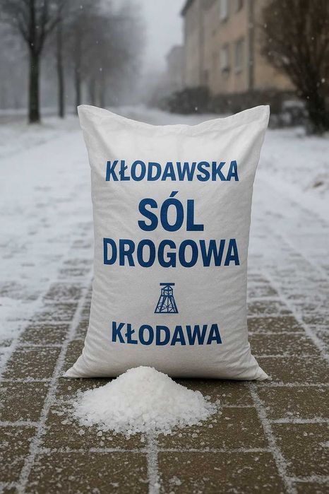 Sól drogowa w workach 25 kg - 1 tona na palecie