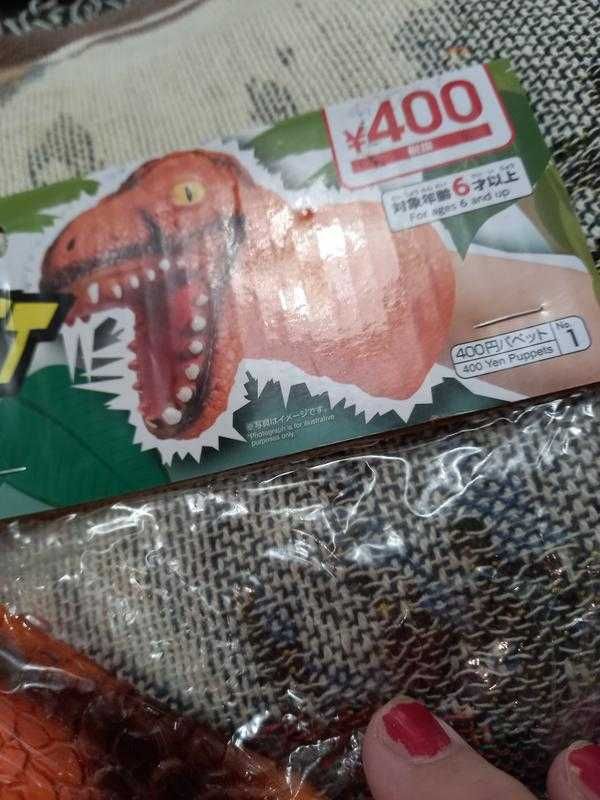 Новая Игрушка на руку динозавр для детей