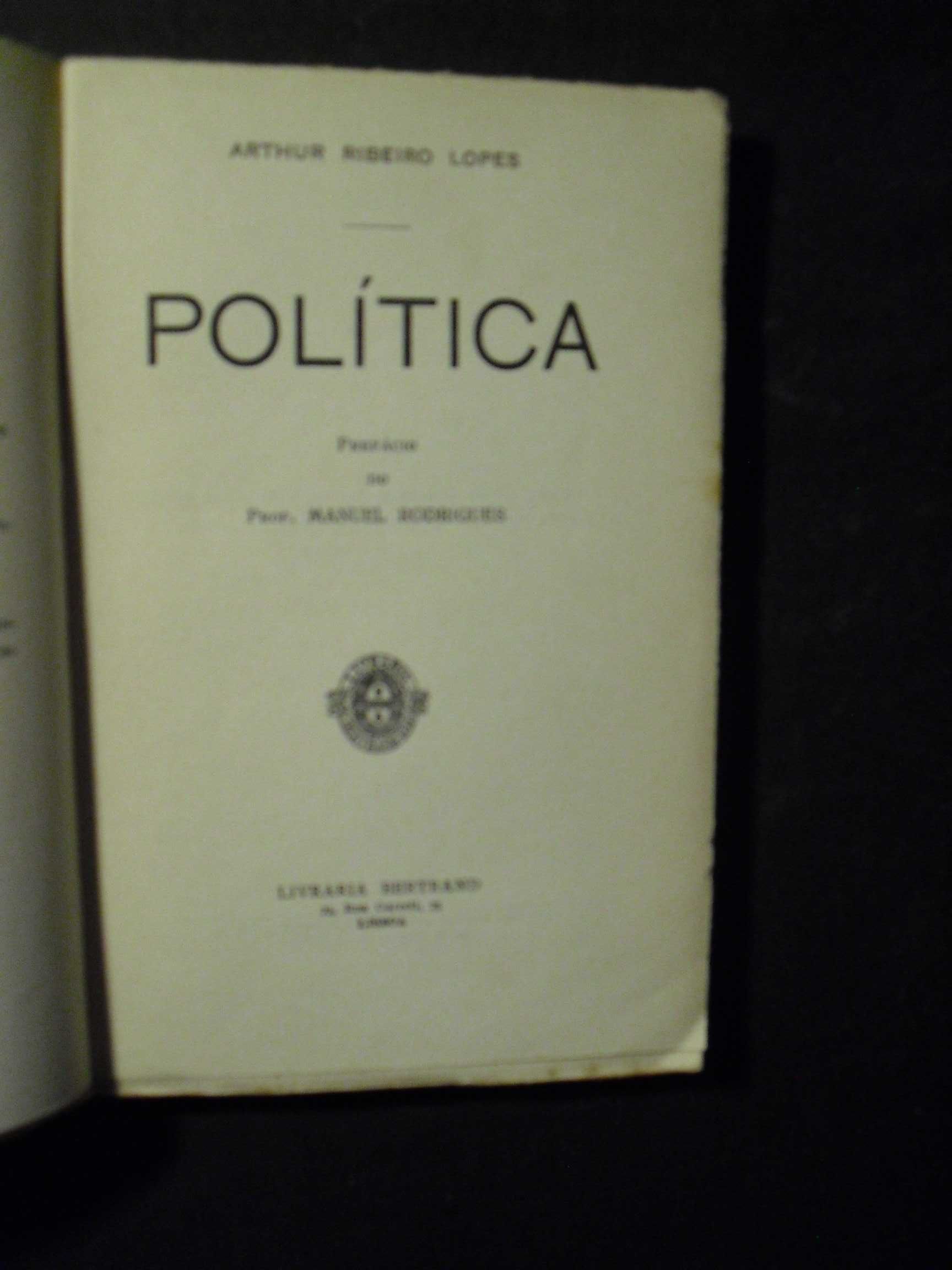 Lopes (Arthur Ribeiro);Política,Prefácio do Prof.Manuel Rodrigues