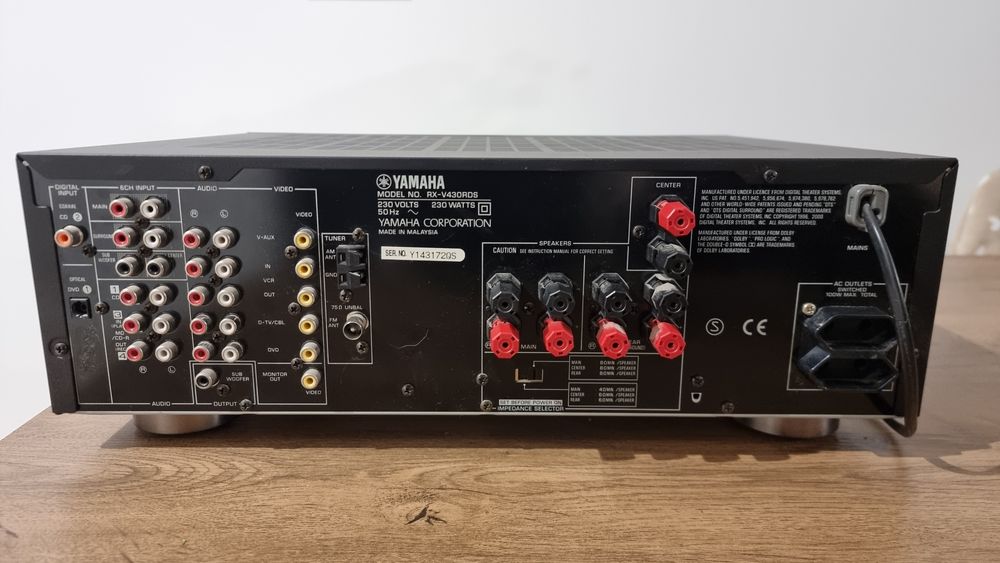 Amplituner Yamaha RX-V430RDS z serii Natural Sound.