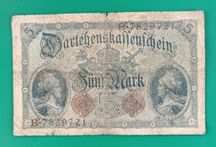 banknot 5 marek, 1914 , państwo Niemcy , seria B