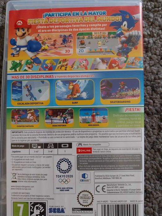 Jogo nintendo mario vs sonic