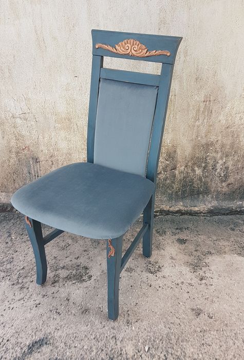 Krzesła z Ornamentami Shabby Chic