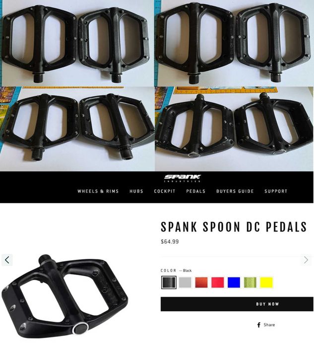 Велосипедні педалі SPANK SPIKE Reboot, Black