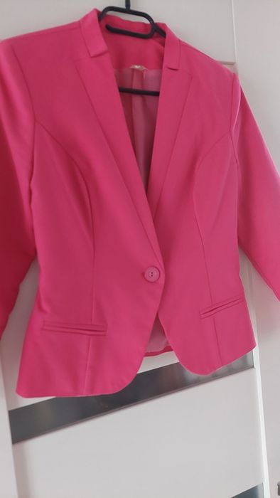 Żakiet marynarka fuksja, rozmiar 38