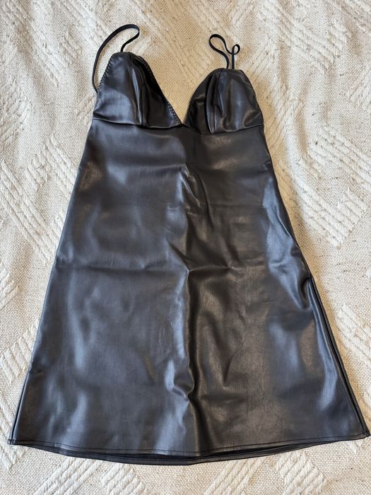 Шкіряний сарафан сукня Victoria Secret XS