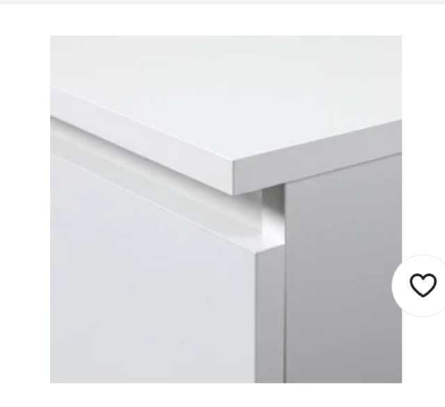 Biurko komputerowe wolnostojące białe