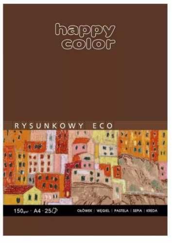 Blok rysunkowy eco A4/25K 150g HAPPY COLOR