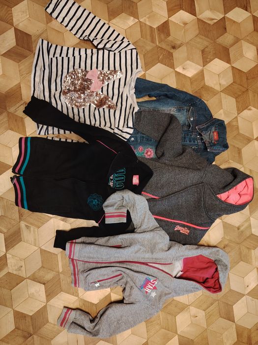 Paczka ubrań dla dziewczynki r. 122