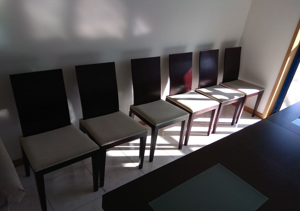 6 Cadeiras Madeira/ mobília de sala