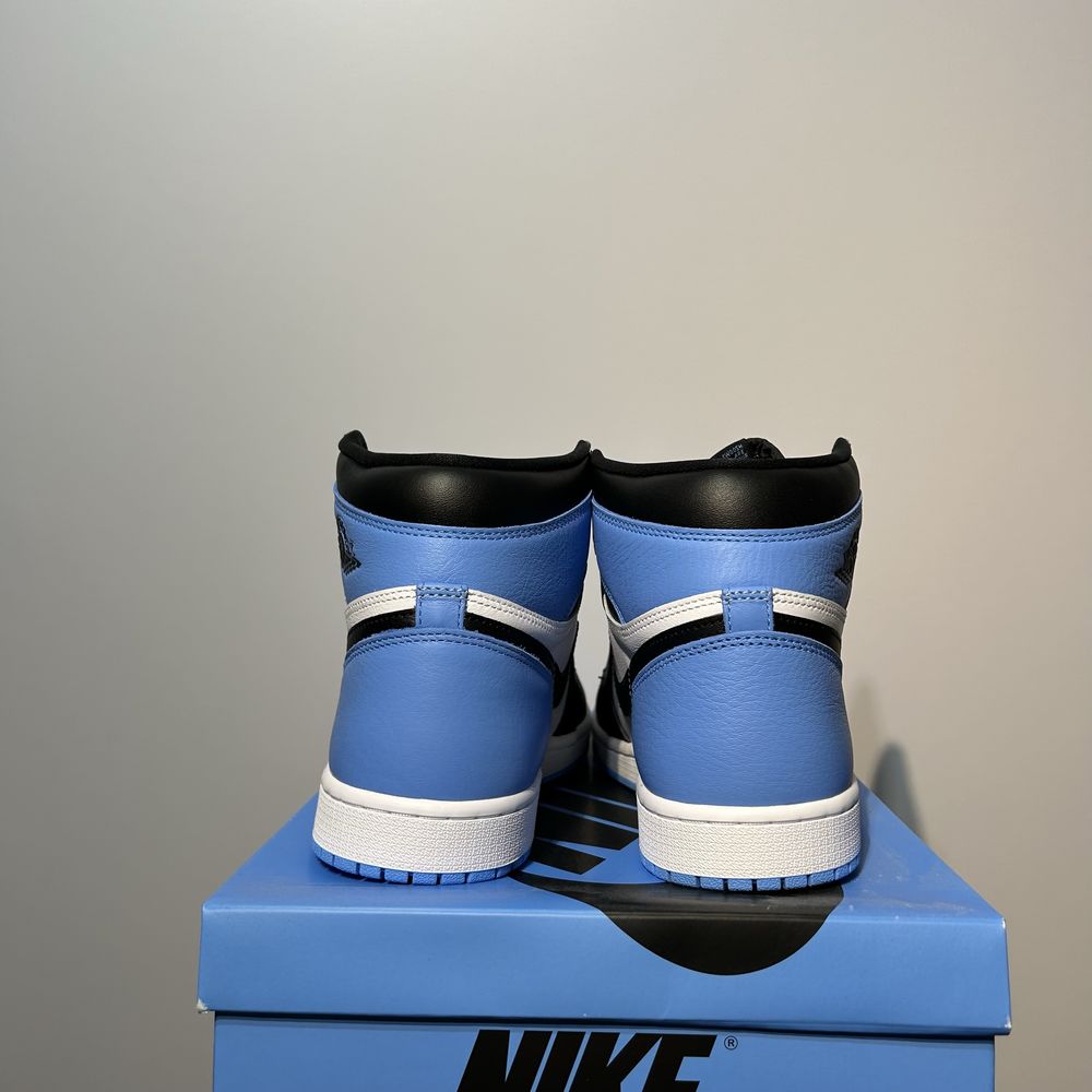 Buty Nike Air Jordan 1 high University Blue UB UNC białe czarne