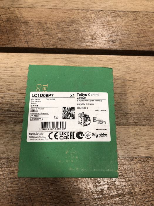 Schneider Lc1d09p7