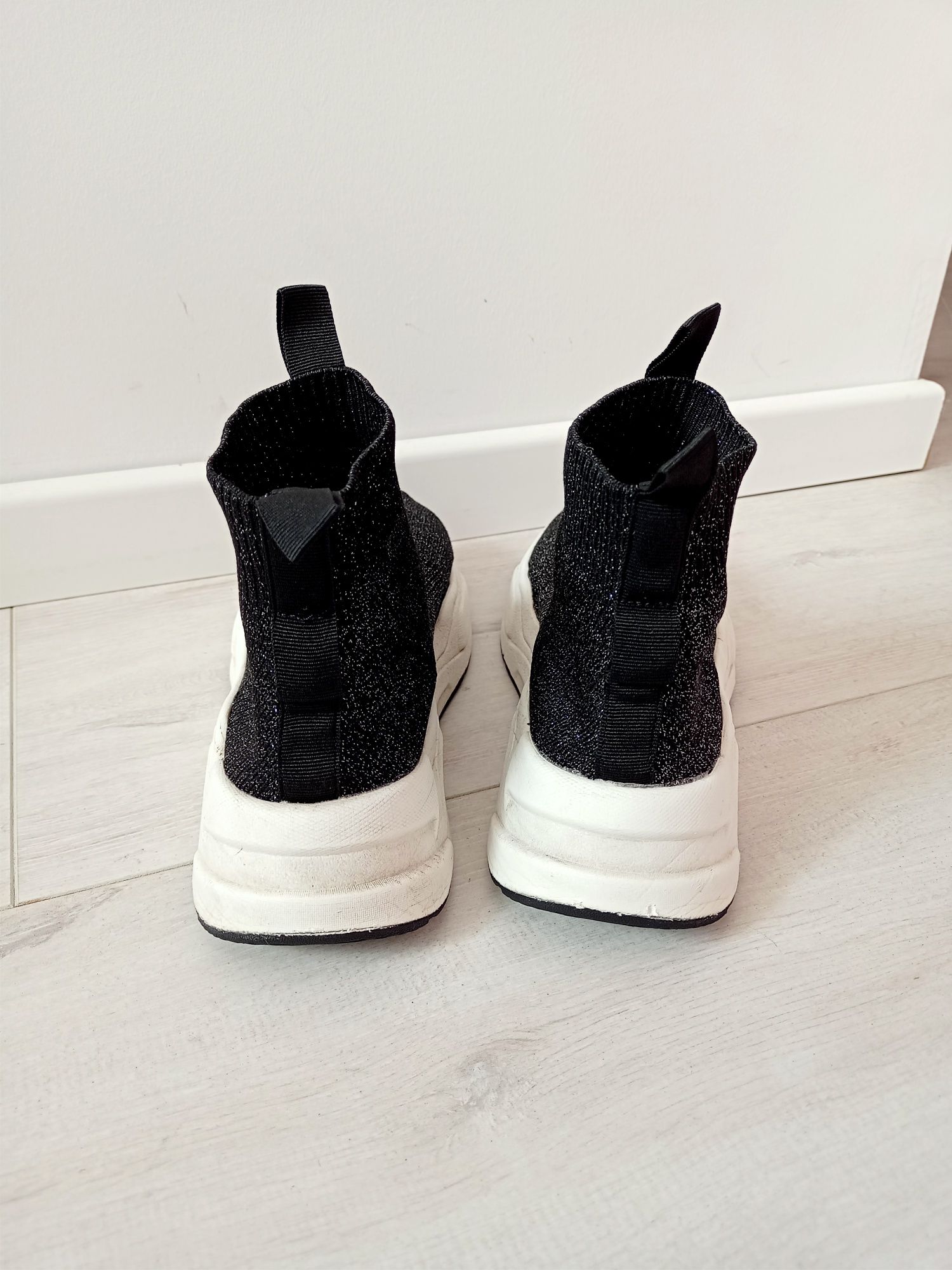 Buty sportowe 36 H&M damskie wsuwane skarpetkowe materiałowe sneakersy