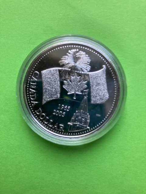 Moneta srebrna - Kanada - 2005 - 1 dolar (flaga)