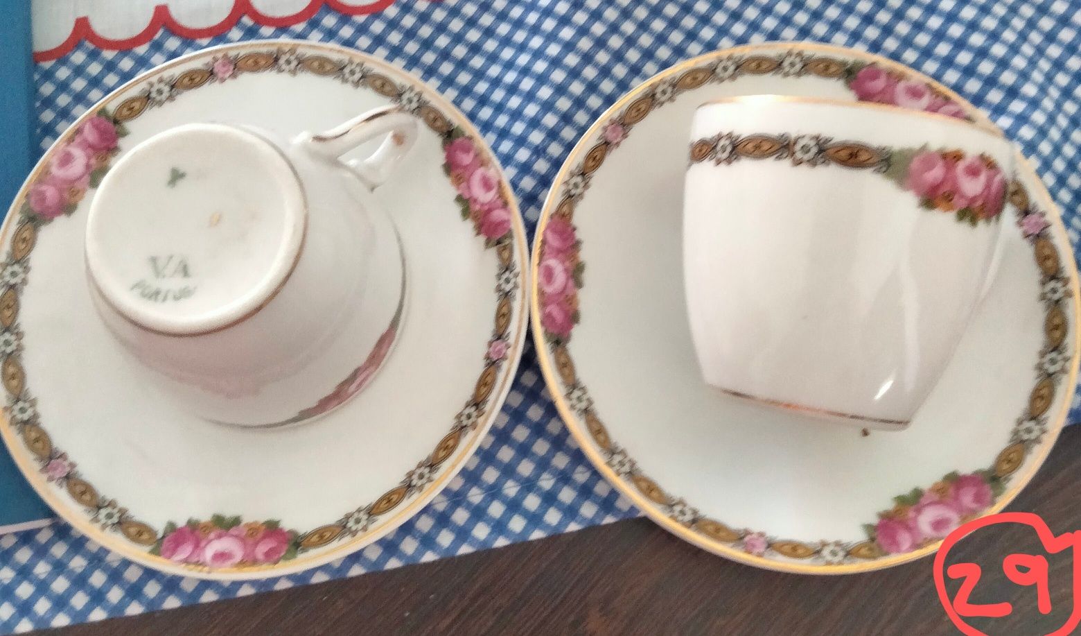 Serviço de café em porcelana da vista alegre