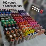 160 cones de linhas de costura