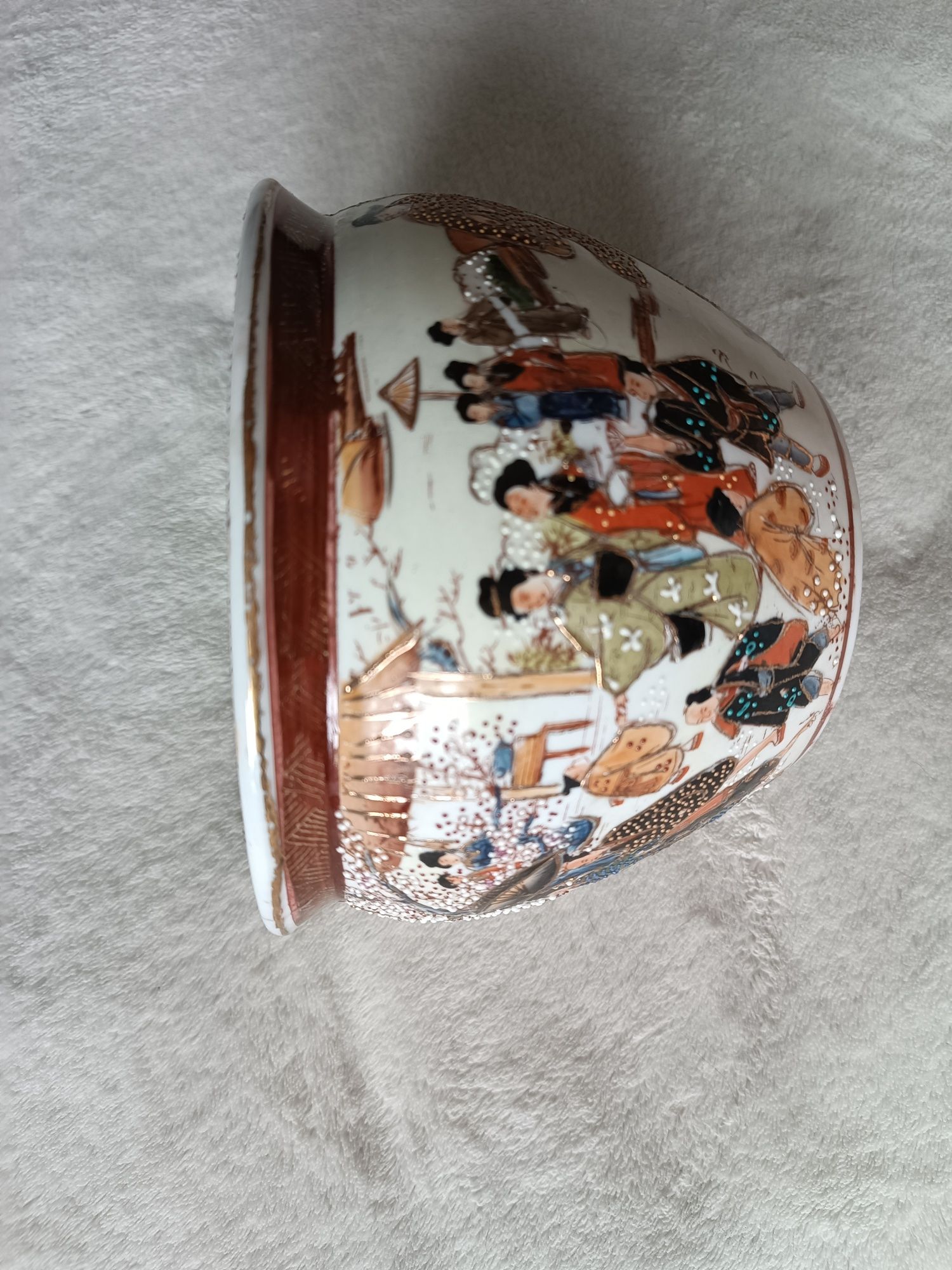 Chińska doniczka osłonka ceramiczna orientalna