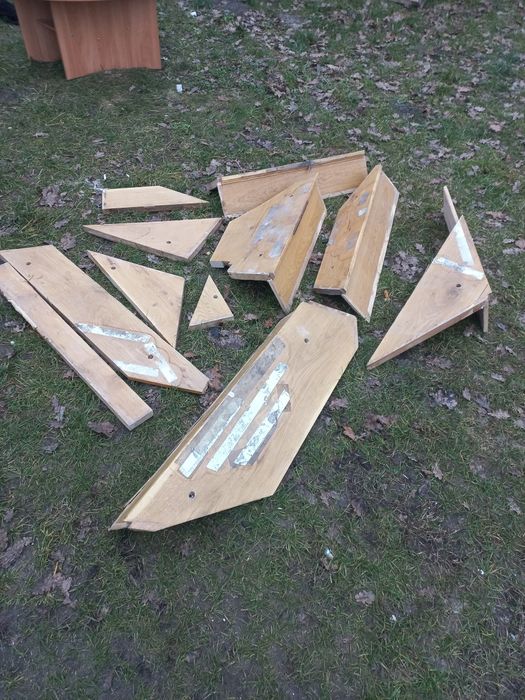 Schody dębowe nakładki 34sztuk balustrada