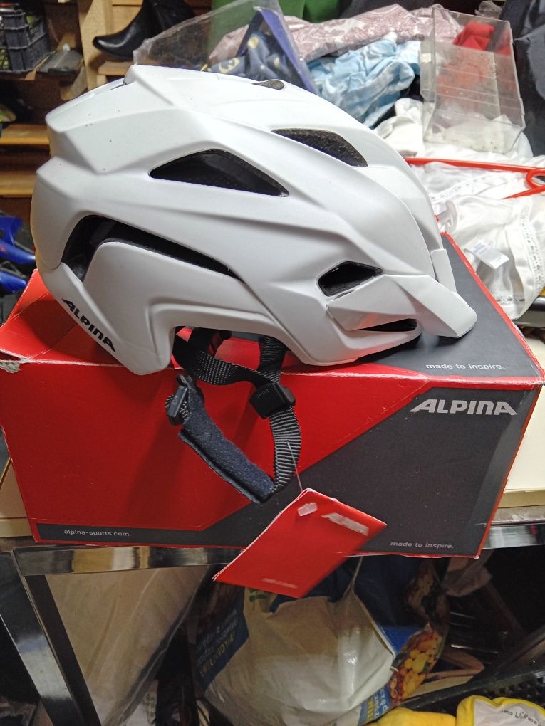 Kask rowerowy alpina kamloop 51-55. Biały