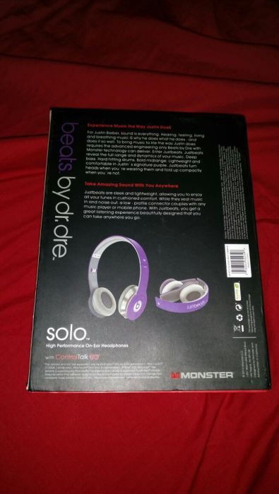 Beats audio edição limitada Justin Bieber.