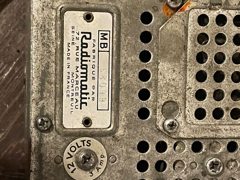 Auto rádio vintage RADIOMATIC