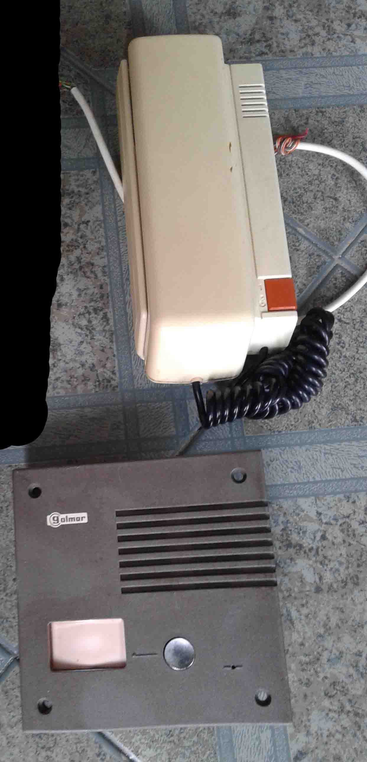kit áudio com intercomunicador Golmar, como NOVO!