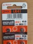 10 Pilhas LR41 SR41 AG3 G3A L736 392A Zn/MnO2 1.5V Maxell
