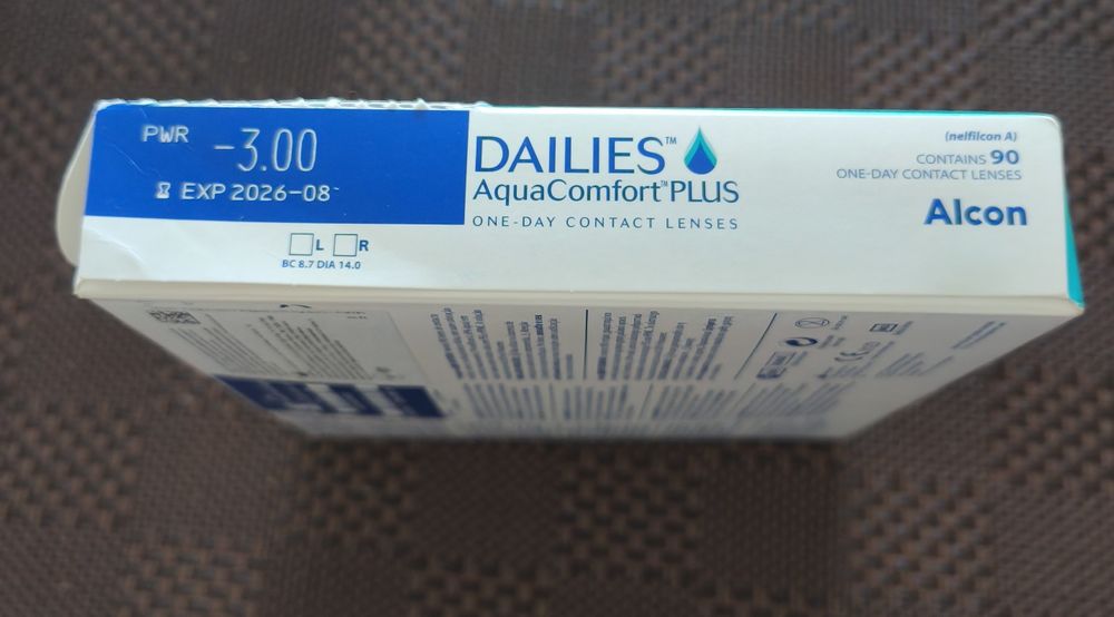 Продам контактні лінзи Dailies Aqua Comfort Plus 
Сфе