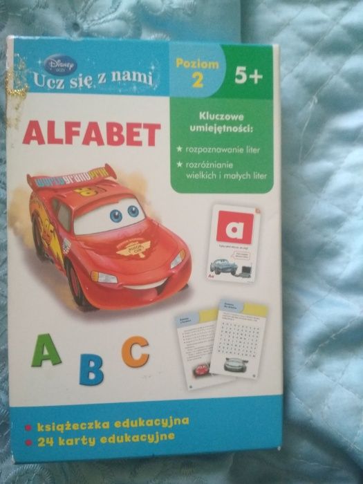 Puzzle alfabet,Cars, Auta, Zygzak, Złomek