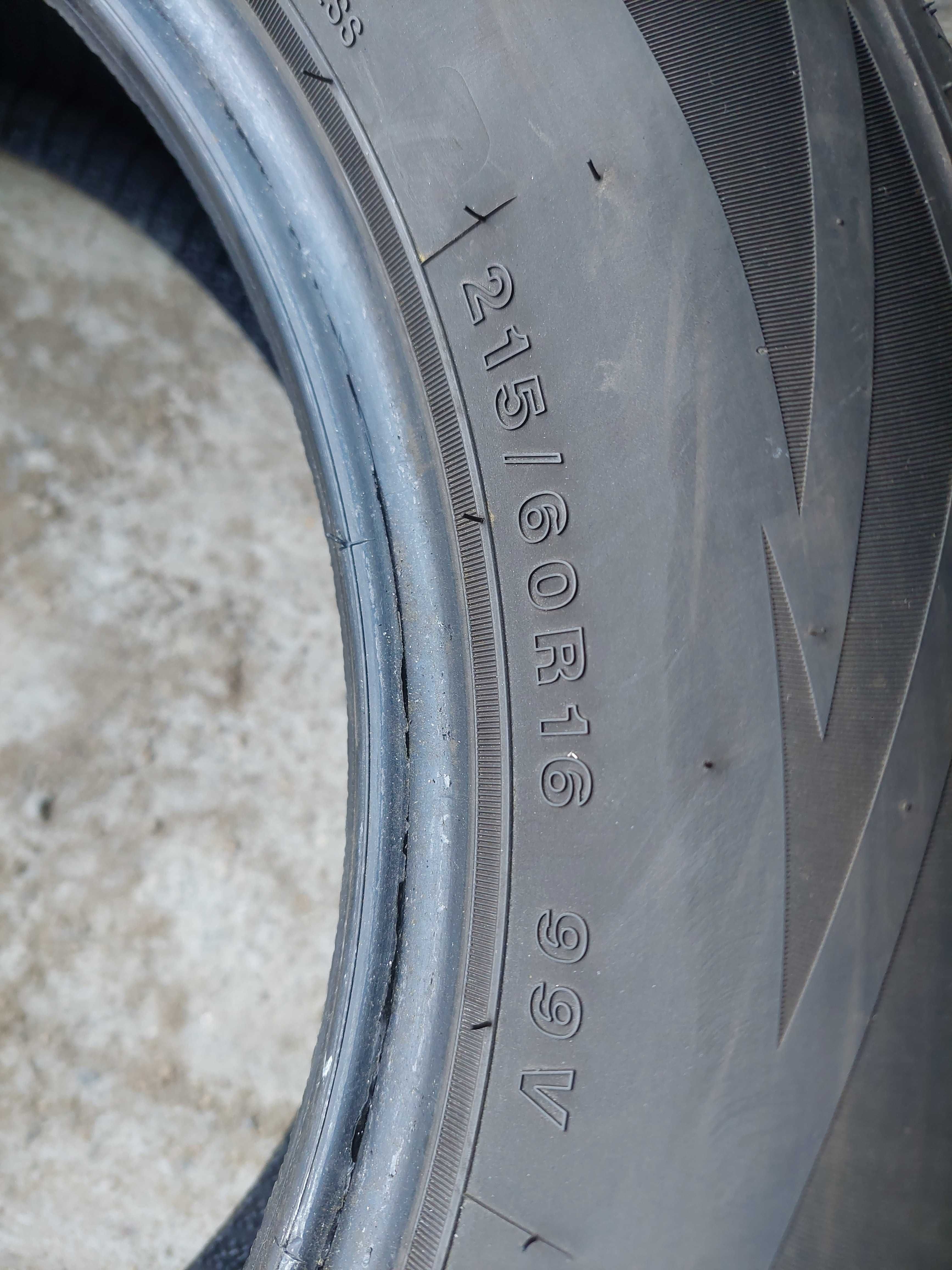 ŁADNE CAŁOROCZNE 215/60R16 TRACMAX 2019r 2x6-6,5mm (K819)