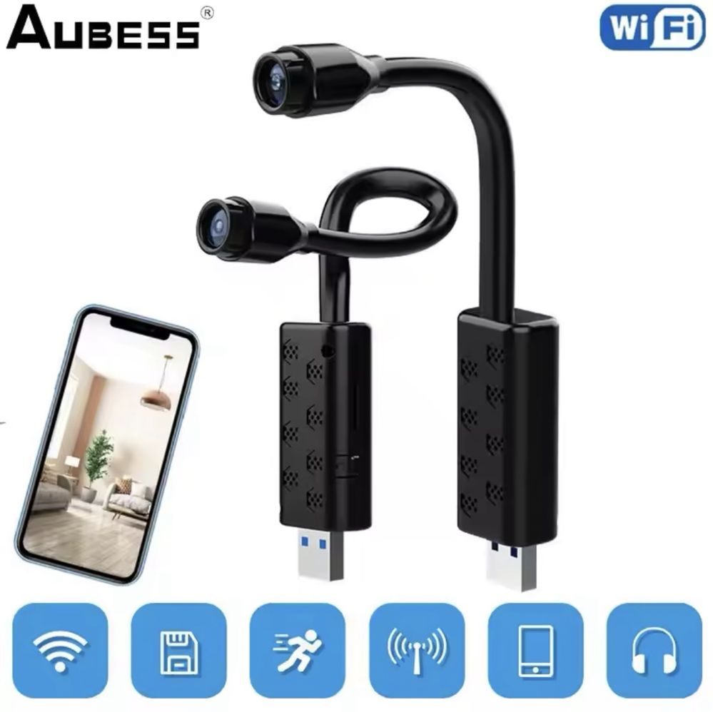 Wi-Fi міні-камера з нічним баченням, USB