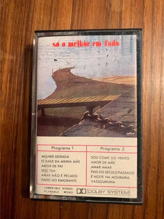 Conjunto de 6 cassetes vintage