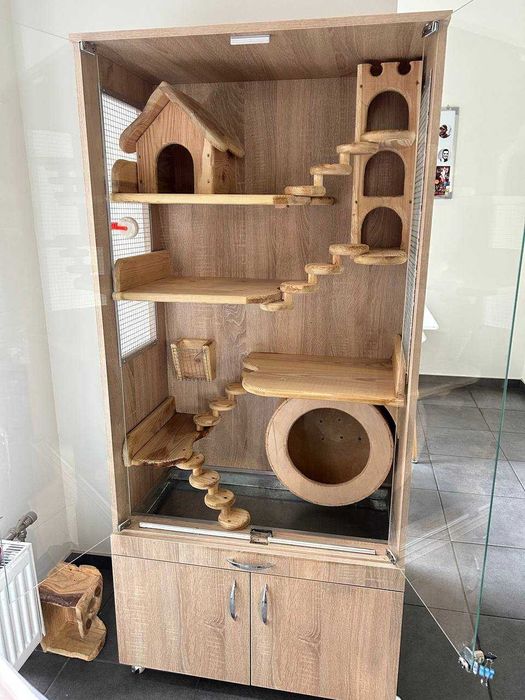 Вітрина, клітка для шиншил, дегу, крисок, тхорів та кроликів