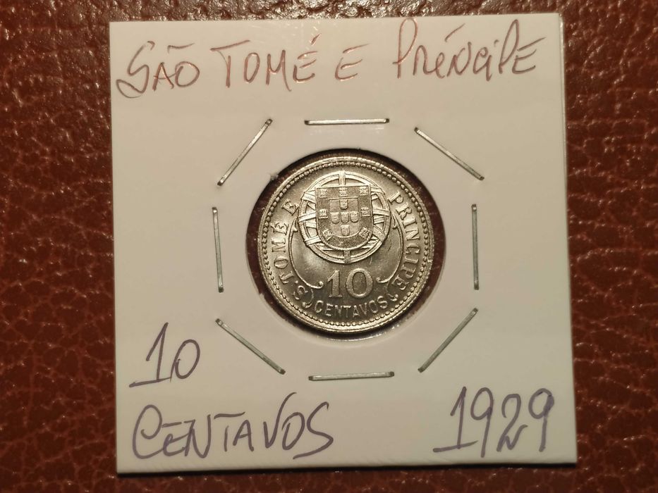 A241 moeda de 10 centavos de 1929 - São Tomé e Príncipe