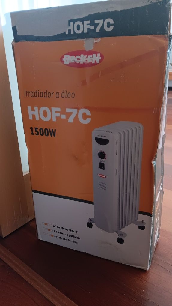Aquecedor a óleo Novo 1500w