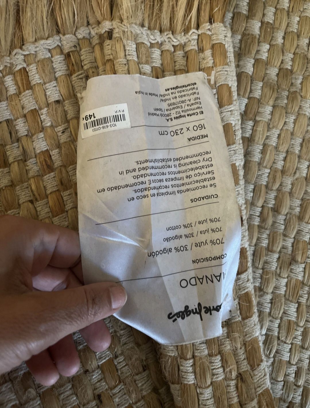 Tapete corte inglês