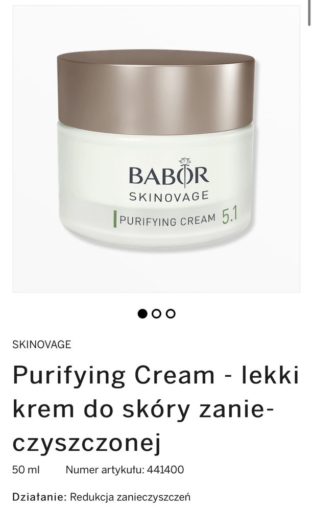 Babor purfing cream