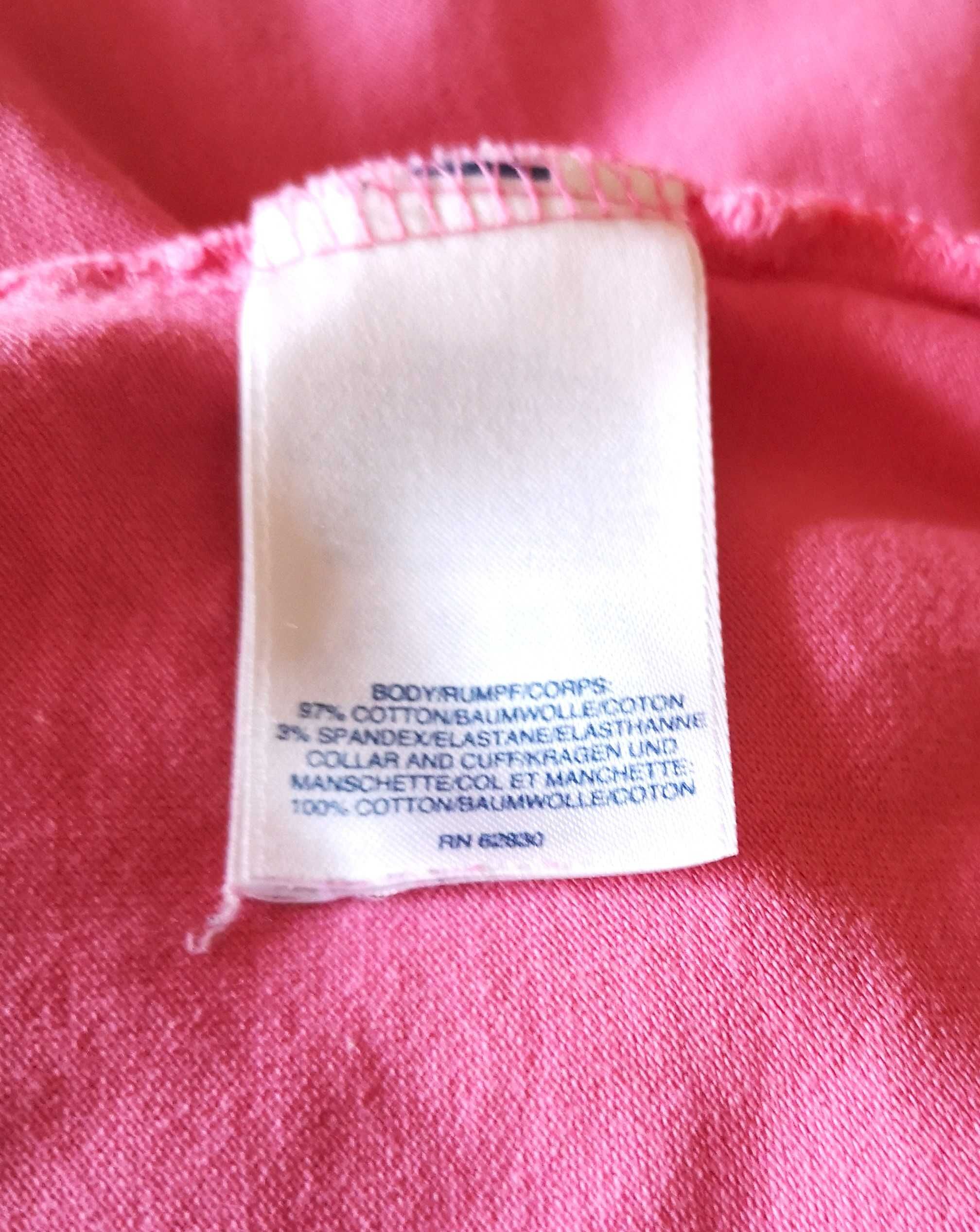 Różowa polówka koszulka polo Lands'end rozm. XL