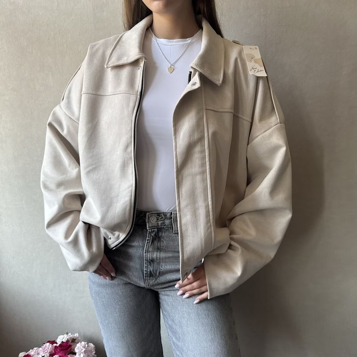 Nowa kurtka w śmietanowym kolorze styl Zara, elegancka, prezent,viral