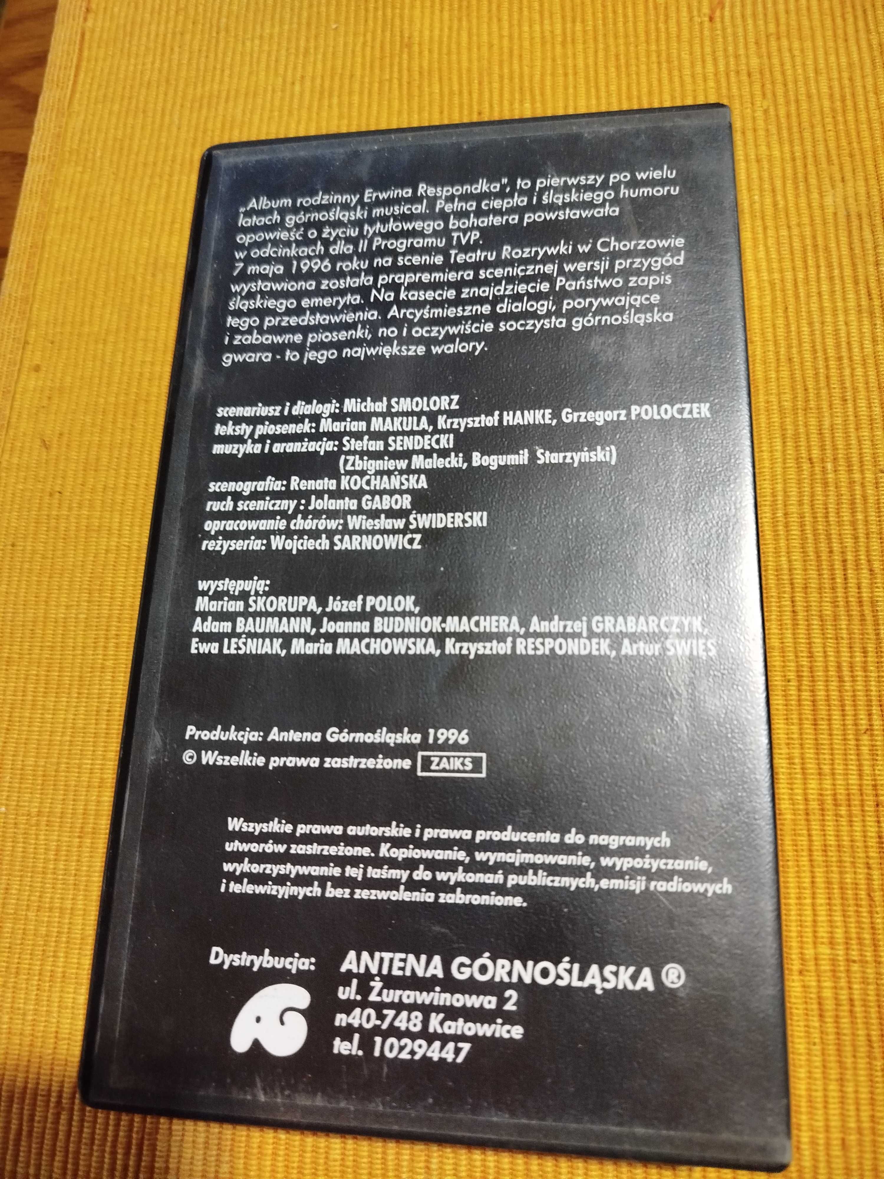 Album rodzinny Erwina Respondka VHS pierwszy górnośląski musical