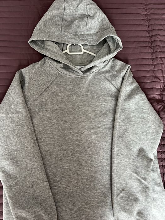 Тепле сіре плаття-худі з капюшоном! Oversize Мяке , затишне й стильне!