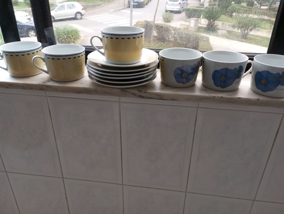 Chávenas almoçadeiras