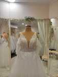 Suknia ślubna 44 46 48 ivory beż brokatowa NOWA plus size