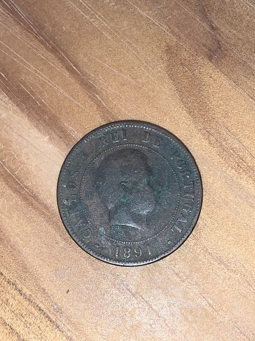 Moeda 20 Reis - D. Carlos I 1891