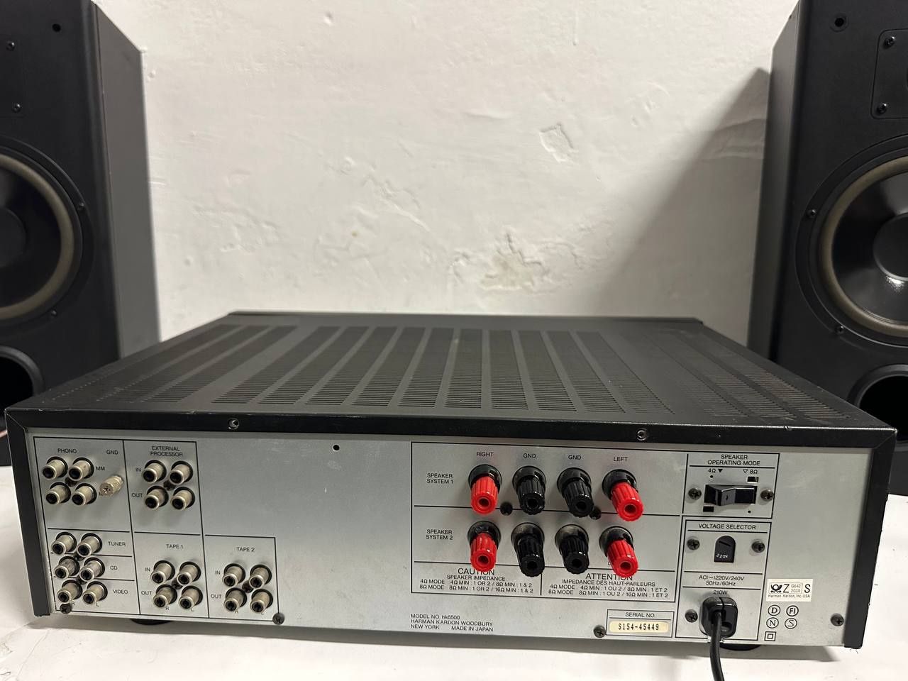Wzmacniacz stereo Harman Kardon HK 6500, 2*120 Watt, Japan