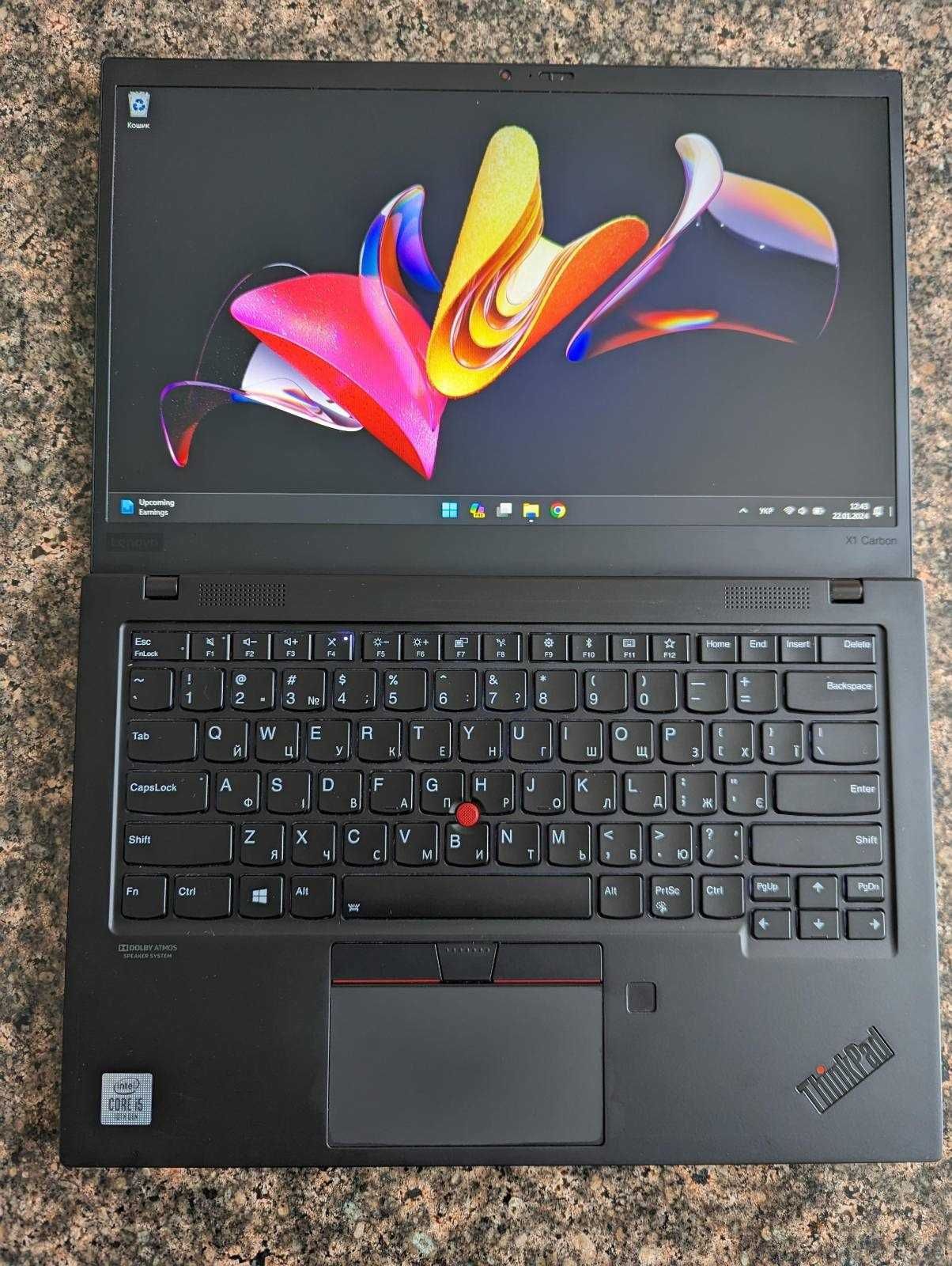 ТОРГ! Надлегкий та потужний Lenovo Thinkpad X1 carbon gen 7 i5 gen 10