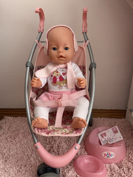Великий пупс Baby Born, коляска Baby Anabel оригінал