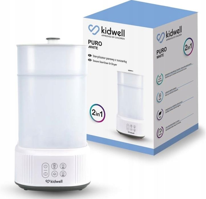 Kidwell STERYLIZATOR do butelek smoczków elektryczny parowy z suszarką