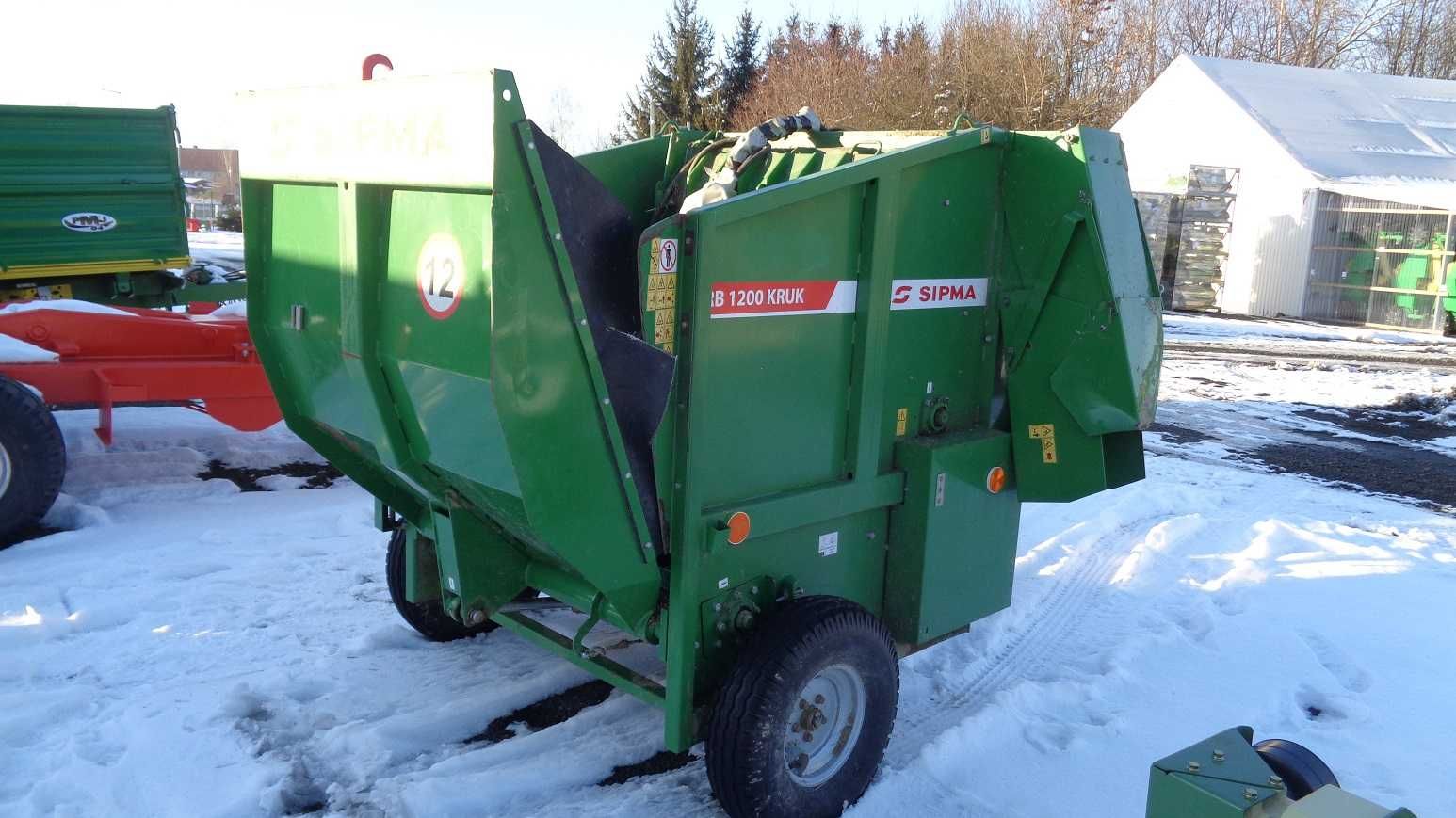 Rozdrabniacz bel RB 1200 Kruk Sipma ścielarka do słomy